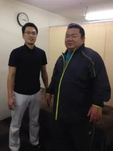 力士の肥後ノ城さんが来院されました！