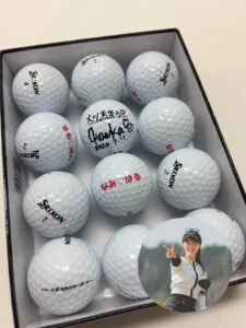 波田はるか選手からボール頂きました(^^)